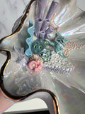 Sea Turtle Clam Shell Bowl - Coral Reef Sculpture