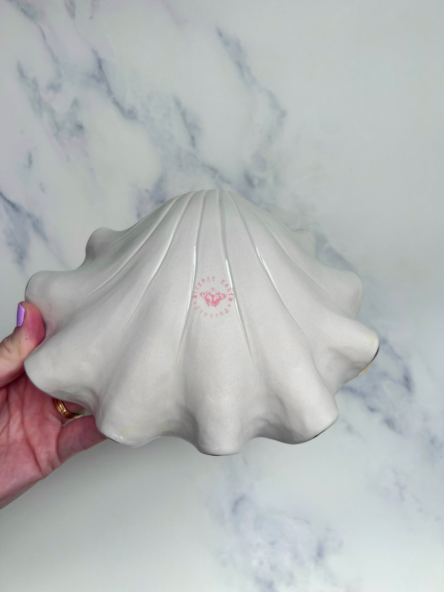 Botanical Illustration Shell Bowl - Vintage Style Cabinet of Curiosities