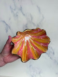 Flame Orange Clam Shell Bowl