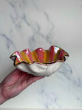 Flame Orange Clam Shell Bowl