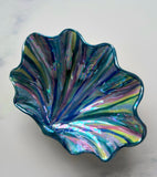 Blue Green Clam Shell Dish