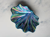 Blue Green Clam Shell Dish