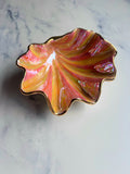 Flame Orange Clam Shell Bowl