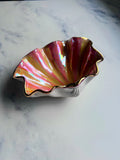 Flame Orange Clam Shell Bowl
