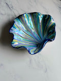Blue Purple Clam Shell Bowl