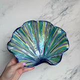 Blue Purple Clam Shell Bowl