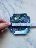 Sea Turtle Dish - Cloud Iridescent Ring Jewelry Tray - Square