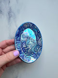 Lil Oval Cloud Dish Iridescent Ring Tray