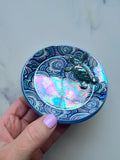 Sea Turtle Dish - Cloud Iridescent Ring Jewelry Tray - Round B