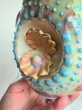 Pearl Clam Mug, Iridescent Porcelain Pottery Mug