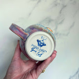 Pearl Clam Mug, Iridescent Porcelain Pottery Mug