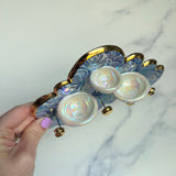 3 Dish Cloud Jewelry Wall Hanging Necklace Display with Ring Dishes