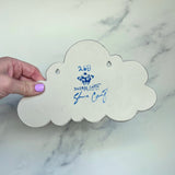 3 Dish Cloud Jewelry Wall Hanging Necklace Display with Ring Dishes