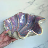 IMPERFECT Large Pink Clam Shell Bowl