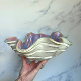 IMPERFECT Large Pink Clam Shell Bowl
