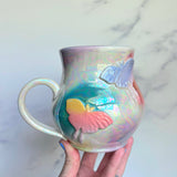 Iridescent Rainbow Luna Moth Mug