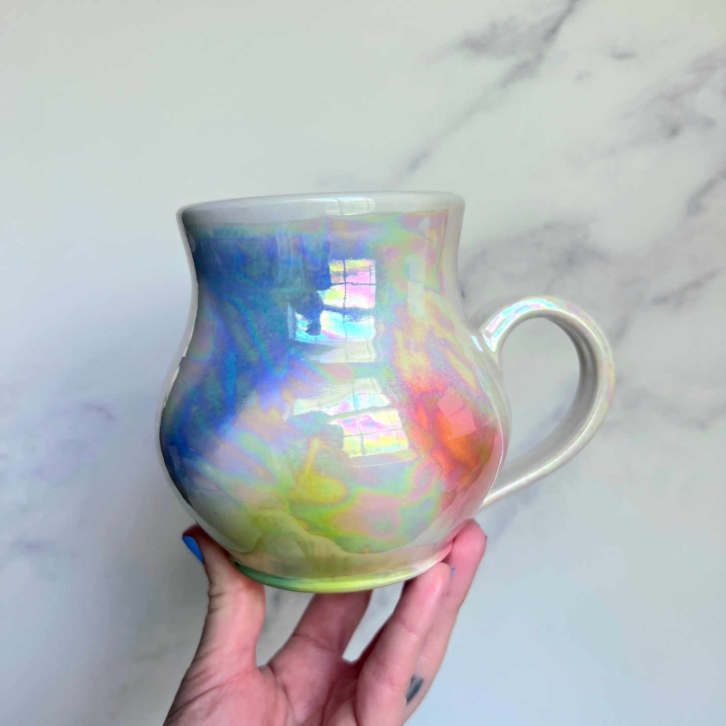 Iridescent Rainbow Luna Moth Mug