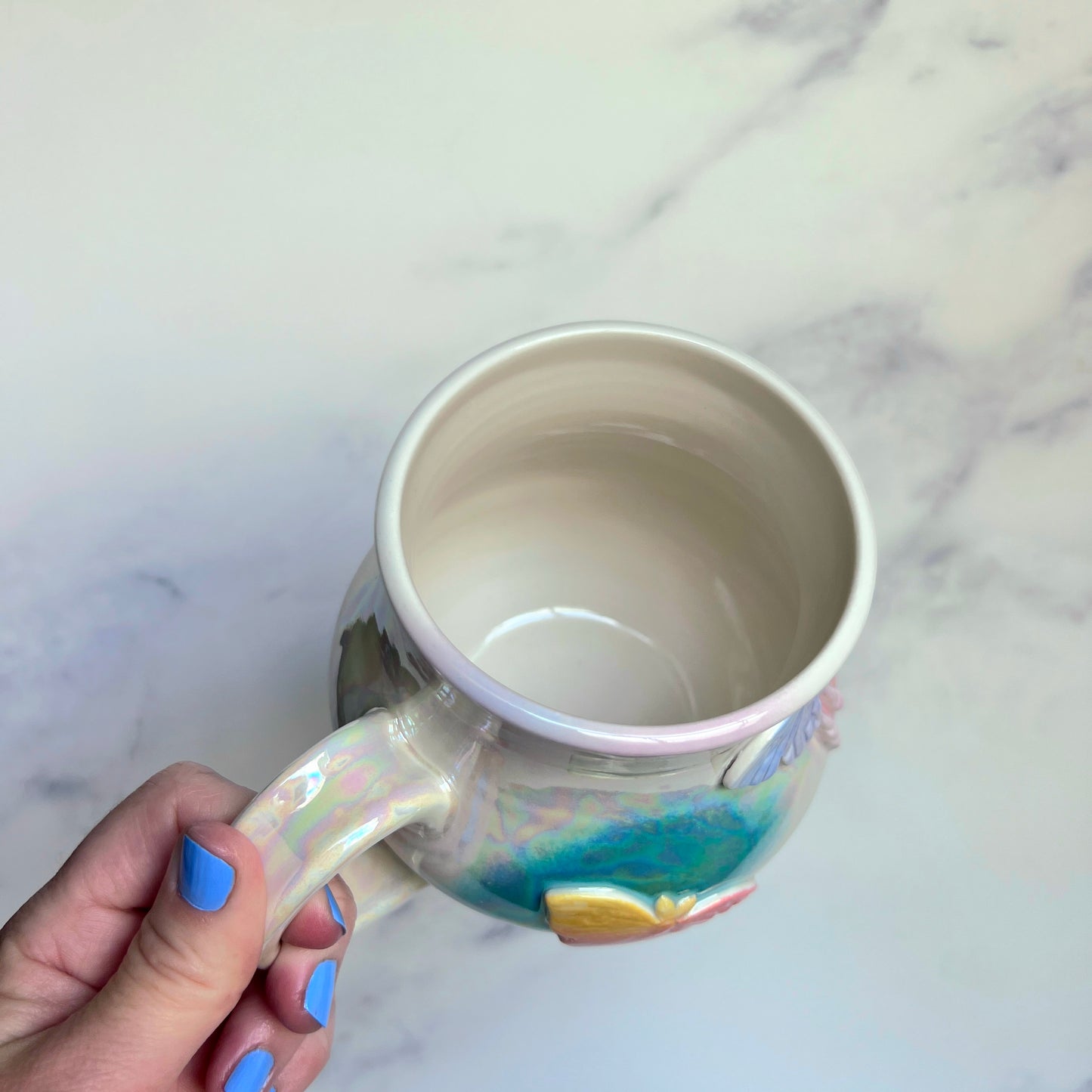 Iridescent Rainbow Luna Moth Mug