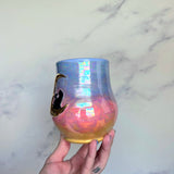 Moon Rise Cat Iridescent Gradient Mug