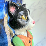 Tuxedo Cat Mug - Highly Detailed Cat Sculpture
