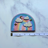 Rainbow Sky Jewelry Wall Hanging Necklace Display A