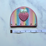 Rainbow Strawberry Jewelry Wall Hanging Necklace Display