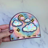 Rainbow Sky Jewelry Wall Hanging Necklace Display B
