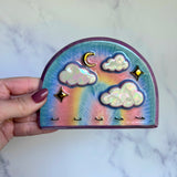 Rainbow Sky Jewelry Wall Hanging Necklace Display A