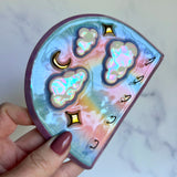 Rainbow Sky Jewelry Wall Hanging Necklace Display A