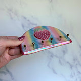 Rainbow Strawberry Jewelry Wall Hanging Necklace Display