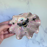 Bee Shell Bowl with Stars