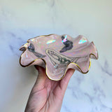 Snake Goddess Shell Bowl with Butterflies