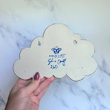 3 Dish Cloud Jewelry Wall Hanging Necklace Display READY TO SHIP D