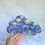 Imperfect 5 Dish Cloud Jewelry Wall Hanging Necklace Display with Ring Dishes D