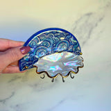 Mini Shell Jewelry Wall Hanging Cloud Arch Necklace Display