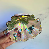 Humming Bird Shell Jewelry Wall Hanging Montera Leaves Necklace Display