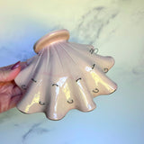 Humming Bird Shell Jewelry Wall Hanging Montera Leaves Necklace Display
