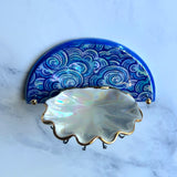 Mini Shell Jewelry Wall Hanging Cloud Arch Necklace Display