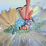 Clown Fish Shell Jewelry Wall Hanging Coral Reef Necklace Display