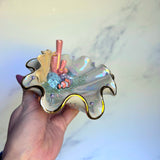 Clown Fish Shell Jewelry Wall Hanging Coral Reef Necklace Display