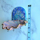 Pink Shell Jewelry Wall Hanging Cloud Arch Necklace Display