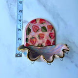 Strawberry Shell Jewelry Wall Hanging Necklace Display