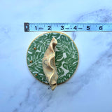 Mini Shell Jewelry Wall Hanging Monstera Leaf Necklace Display
