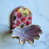 Strawberry Shell Jewelry Wall Hanging Necklace Display