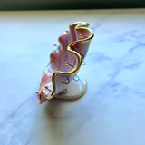 Pink Shell Jewelry Wall Hanging Necklace Display