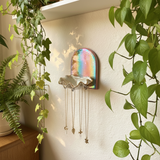 Arch Rainbow Shell Jewelry Wall Hanging Necklace Display A