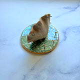 Mini Shell Jewelry Wall Hanging Monstera Leaf Necklace Display