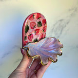 Strawberry Shell Jewelry Wall Hanging Necklace Display