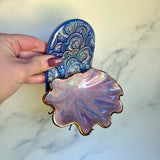 Pink Shell Jewelry Wall Hanging Cloud Arch Necklace Display
