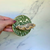 Mini Shell Jewelry Wall Hanging Monstera Leaf Necklace Display